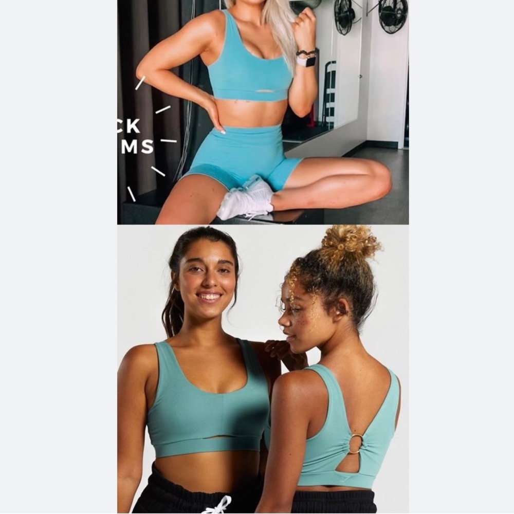 Gymshark X Whitney Simmons sports bra deep sage green